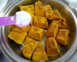 煮崩れない♪ホクホクかぼちゃの煮物作り方1写真