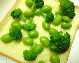 ベーコン・ブロッコリー・枝豆のトースト作り方2写真