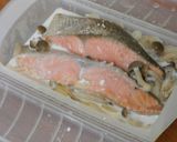 ルクエde鮭のクリーム風ムニエル作り方4写真
