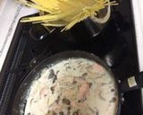秋鮭♡サーモンとキノコのクリームパスタ作り方5写真