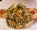 秋鮭の野菜あんかけ。作り方3写真