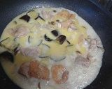 チキンとナスのチーズミルク煮作り方5写真