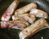 圧力鍋　豚スペアリブの甘辛煮作り方1写真