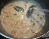キノコと鶏モモ肉の豆乳スープ★作り方8写真