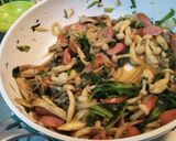 ほうれん草とウィンナの和風パスタ作り方5写真