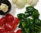 鶏モモ肉といろいろ野菜のトマト煮❤作り方1写真