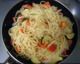 マグロと彩り野菜のレモン風味パスタ作り方6写真