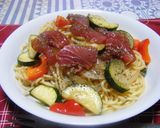 マグロと彩り野菜のレモン風味パスタ作り方7写真