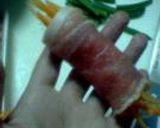 豚肉deお野菜ぐるぐる巻き♪作り方5写真