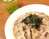 豚肉とキャベツのお茶漬けリゾット作り方4写真