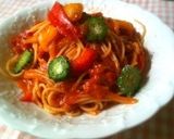 カラフル野菜のトマトクリームパスタ作り方3写真