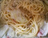 キャベツ&ベーコンの塩バタースープパスタ作り方5写真
