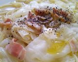キャベツ&ベーコンの塩バタースープパスタ作り方6写真