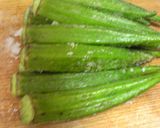 オクラの梅肉和え作り方1写真