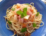 桃の冷たいパスタ作り方6写真