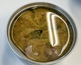 いわしと玉ねぎ、ほうれん草の卵とじ作り方1写真
