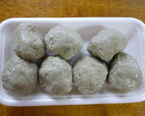 簡単つみれとみず菜の煮物作り方1写真