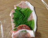 豚肉の梅じそ巻き作り方2写真