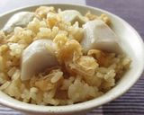 秋の味　里芋おこわ作り方7写真
