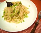 焼きナスの明太子バターパスタ作り方5写真