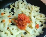 簡単でおいしいレンコンとたらこ炒め作り方4写真