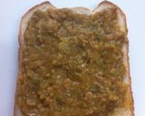 トーストでキーマカレーのリメイク作り方1写真