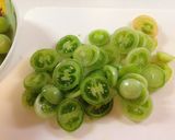 シーフードカレーを青いトマトで作り方1写真