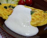 ほうれん草とベーコンのクリームオムレツ作り方9写真