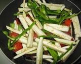 ソースで夏野菜炒め作り方1写真