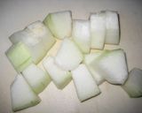 素朴な味☆冬瓜と厚揚げの酒粕味噌煮作り方1写真