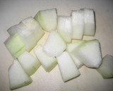 素朴な味☆冬瓜と厚揚げの酒粕味噌煮作り方1写真