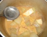 素朴な味☆冬瓜と厚揚げの酒粕味噌煮作り方5写真