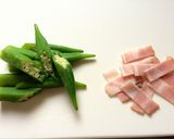 簡単☆オクラ＆ベーコン＆卵のバター炒め作り方1写真