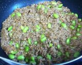 塩麹を使った枝豆入り肉そぼろ作り方5写真