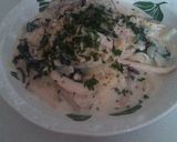 キノコとほうれん草のクリームパスタ作り方9写真