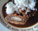 カレーはすき家☆チーズメンチカツカレー♪作り方2写真