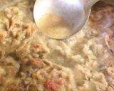 すき焼き風牛肉としめじの卵とじ。作り方5写真