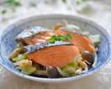 簡単＆美味☆バター風味で鮭と野菜の蒸し煮作り方6写真