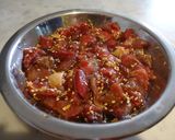 焼肉のたれで簡単　ラム肉チャーハン作り方1写真