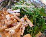 簡単炒め煮☆水菜でチャチャっとあと一品☆作り方1写真