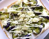 茄子とクリチとバジルペーストのトースト作り方5写真