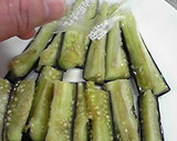 お弁当仕様☆蒸しナスのゴマ和え作り方5写真