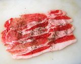 豚肉の海苔チー巻きステーキ作り方1写真