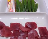 鮪ぶつきりとオクラバター炒め盛り合わせ作り方1写真
