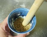 噛むご飯。【オクラと海苔の胡麻よごし】作り方3写真