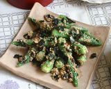 噛むご飯。【オクラと海苔の胡麻よごし】作り方6写真