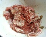 豚肉のからピー炒め作り方1写真