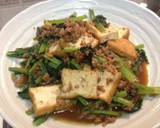 簡単!!厚揚げと小松菜の挽肉炒め作り方5写真