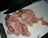 鶏ももと豆腐のあんかけソーメン作り方2写真