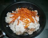 鶏ももと豆腐のあんかけソーメン作り方5写真